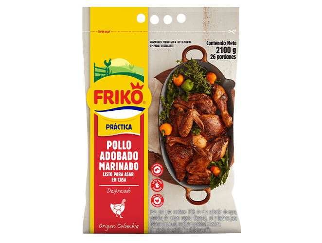 Pollo Adobado listo para asar